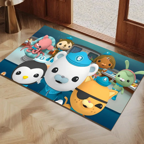 Navak Carpet The Octonauts Cartoon Door Mat Washable Non-Slip Living Room Sofa Chairs Area Mat Kitchen Toilet Rug