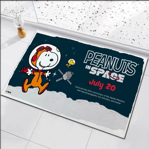 Navak Carpet Daily Picks Disney Snoopy Door Mat Cute Cartoon Child Room Home Decor Non Slip Washable Carpet Bedroom Bathroom Kitchen Entrance Rug