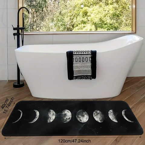 Navak Carpet Moon Phases Welcome Entrance Doormat Home Decor Kitchen Hallway Balcony Rugs Bathroom Non-slip Mat Kitchen Runner Rug Decor