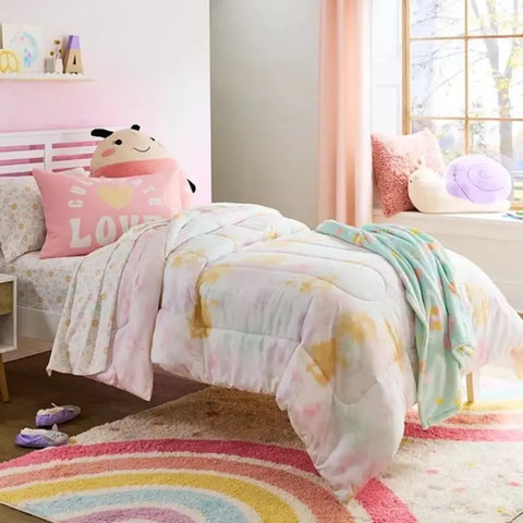 Navak Carpet Shaggy Bedroom Rugs for Kids Rainbow Fluffy Carpet Living Room Hairy Nursery Play Mat for Children Plush Baby Rugs Soft Foot Mat