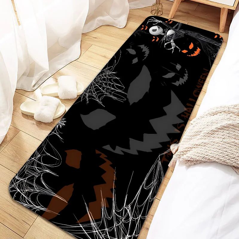 Navak Carpet Jack Skellington Door Mat Entrance Non-slip Doormat Washable Kitchen Carpet Living Room Hallway Rugs Bathroom Bath Door Mats