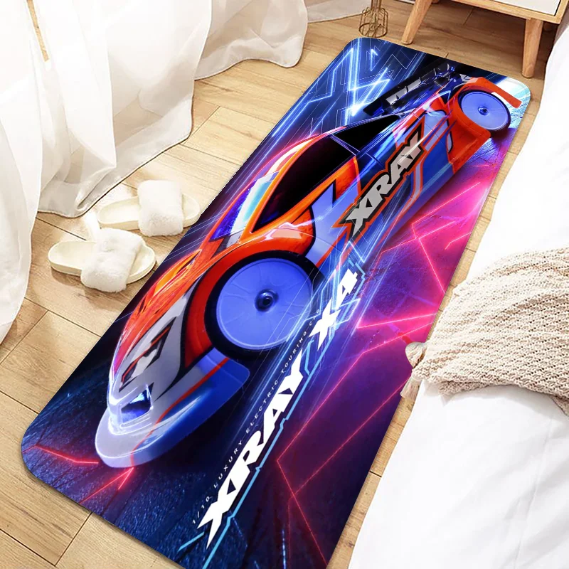Navak Carpet XRAY Racing Car Logo Door Mat Non-Slip Washable Floor Rug for Kitchen Living Room Entrance Hallway Bathroom Doormat Home Decor