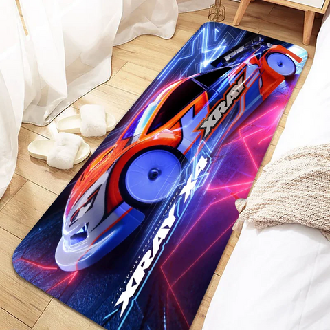 Navak Carpet XRAY Racing Car Logo Door Mat Non-Slip Washable Floor Rug for Kitchen Living Room Entrance Hallway Bathroom Doormat Home Decor