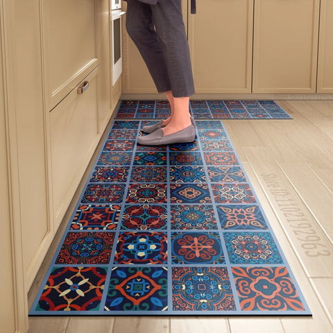 Navak Carpet Non-slip Kitchen Mat Long Rugs Crystal Velvet Carpet for Living Room Absorbent Foot Mats Bedroom Doormat Alfombra Small Rugs