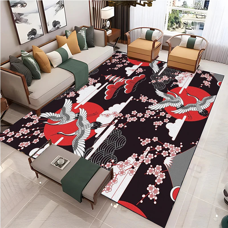 Navak Carpet Chinese Style Living Room Carpet Coffee Table Floor Mat Alfombra Rug Study Bedroom Bedside Home Decoration Non-slip Floor Mat