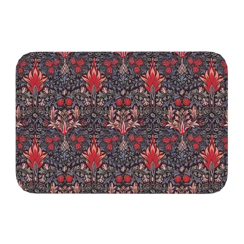 Navak Carpet Custom William Morris Compton Floral Art Nouveau Pattern Doormat Bath Door Floor Mat Textile Pattern Toilet Rug Carpet Footpad