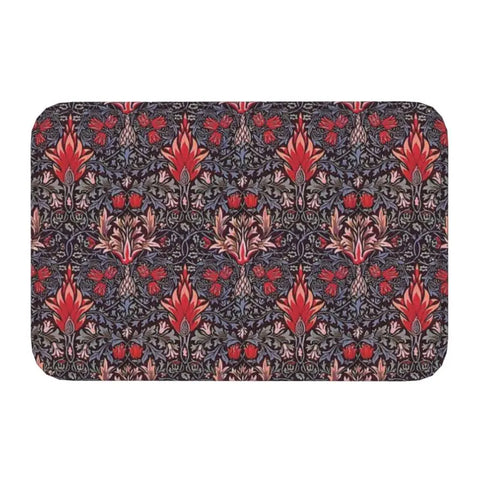 Navak Carpet Custom William Morris Compton Floral Art Nouveau Pattern Doormat Bath Door Floor Mat Textile Pattern Toilet Rug Carpet Footpad