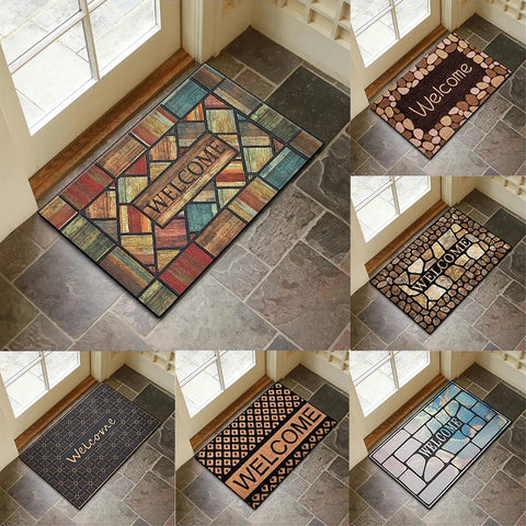 Navak Carpet Welcome Home Stone House Carpet Holiday Home Floor Decoration Welcome Mat Entrance Door Floor Mat Kitchen Rug