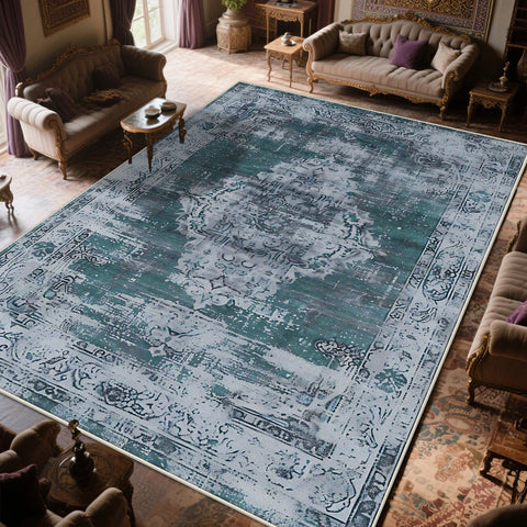 Navak Carpet Retro Old-fashioned Persian CARPET FOR LIVE ROOM Non-slip Decoration Bedroom Boho Classical Large Rug Washable Parlor Mat floor