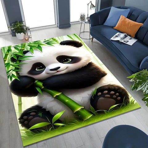 Navak Carpet 2026 New Dream Panda Cute Cartoon Art Rug for Bedroom Living Room Sofa Home Doormat Decor,Large Kid Play Non-slip Floor Mat Gift