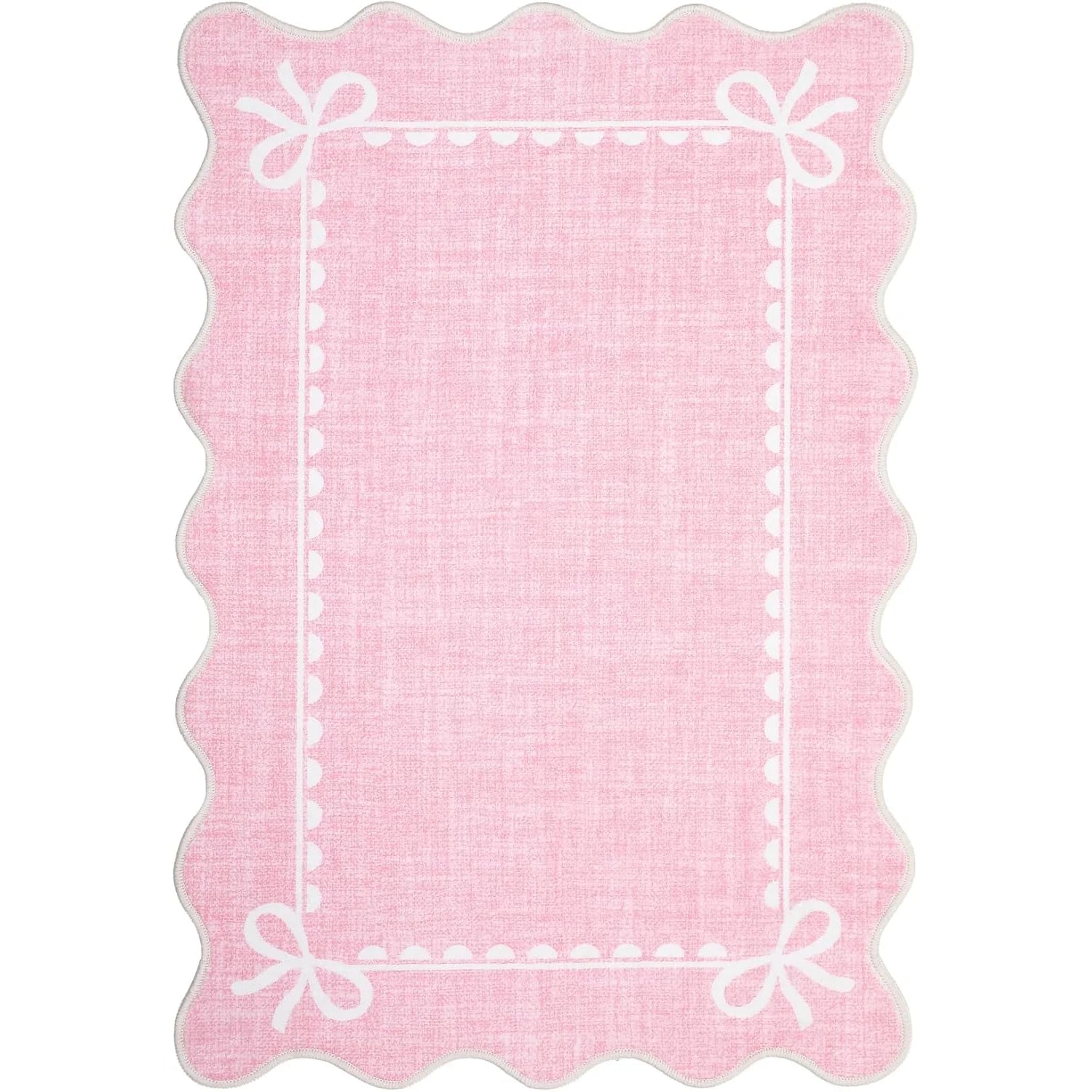 Navak Carpet Pink Carpet for Living Room Bedroom Bedside Floor Mats Long Strip Soft Plush Rugs Machine Washable Foldable Large Area Mat 거실카페트