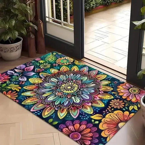 Navak Carpet 1PC Milu Deer Pattern Kitchen Rugs Non-Slip Home Door Mats Pop design Bathroom Rugs Bath Mat Carpet for Home Sink Laundry Decor