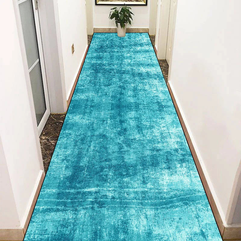 Navak CarpetGreen Long Corridor Carpets Abstract Decoration Hall Runner Carpet Party Hallway Aisle Floor Mat Anti-slip Room Sofa Bedside Rug