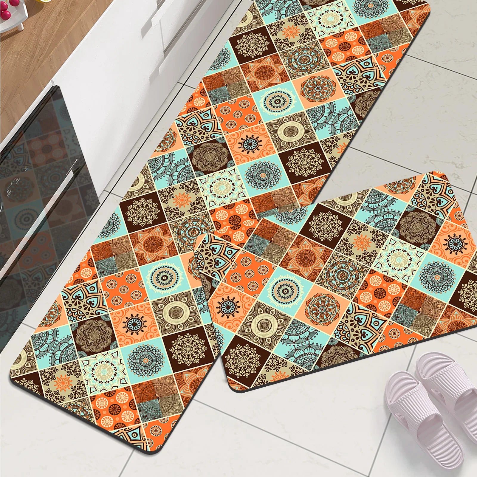 Navak Carpet Super Absorbent Kitchen Mat Waterproof Long Area Kitchen Rug For Living Room Bedroom Foot Mat Hallway Carpet Doormat Washable