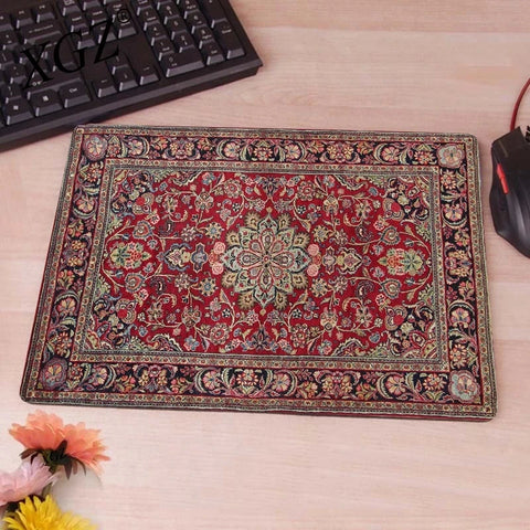 Navak Carpet Keyboard Computer Mousepad Persian Carpet Aesthetic Notbooks Rubber Mouse Mat Gaming Laptops Table Desk Rug Adhesive-Protective