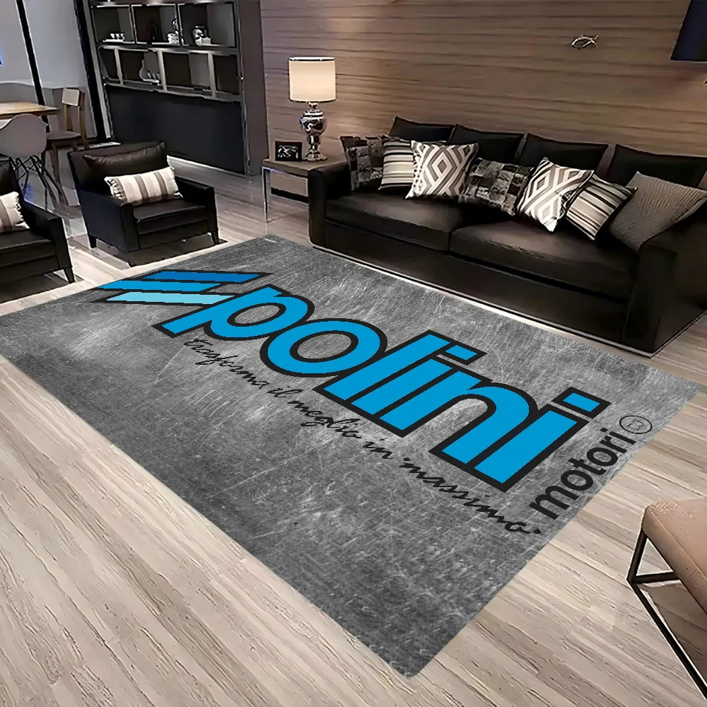 Navak Carpet P-Polini Italy Scooter Race Floor Mat Non-Slip Laundry Room Mat Laundry Decor Balcony Child Living Room Bedside Mats