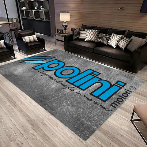 Navak Carpet P-Polini Italy Scooter Race Floor Mat Non-Slip Laundry Room Mat Laundry Decor Balcony Child Living Room Bedside Mats
