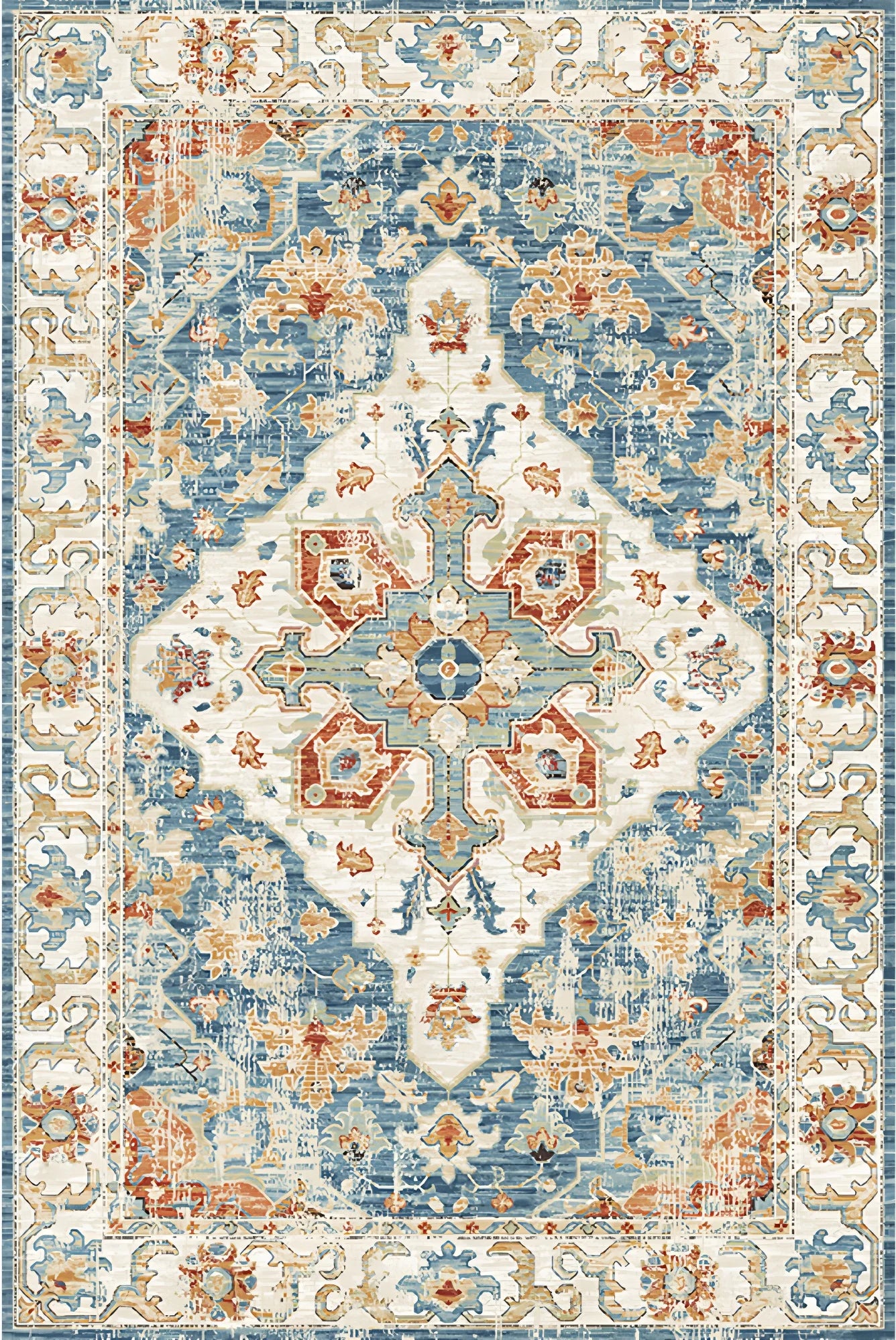 Navak Carpet Retro Nordic Boho Pattern Carpet Living Room Decor Sofa Rug Bedroom Bedside Soft Rug Kitchen Dining Table Floor Mat Doormat