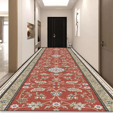 Navak Carpet Bohemian Long Corridor Carpet Luxury Persian Decoration Hallway Rug Non-slip Easy Cleaning Floor Mat Stairway Runners Carpets