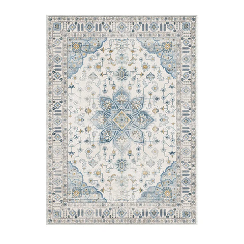 Navak Carpet Green Badge Carpet Elegant Persian Rugs Living Room Bedroom Decorative Carpets Non-slip Soft Prayer Rug Machine Washable Carpet