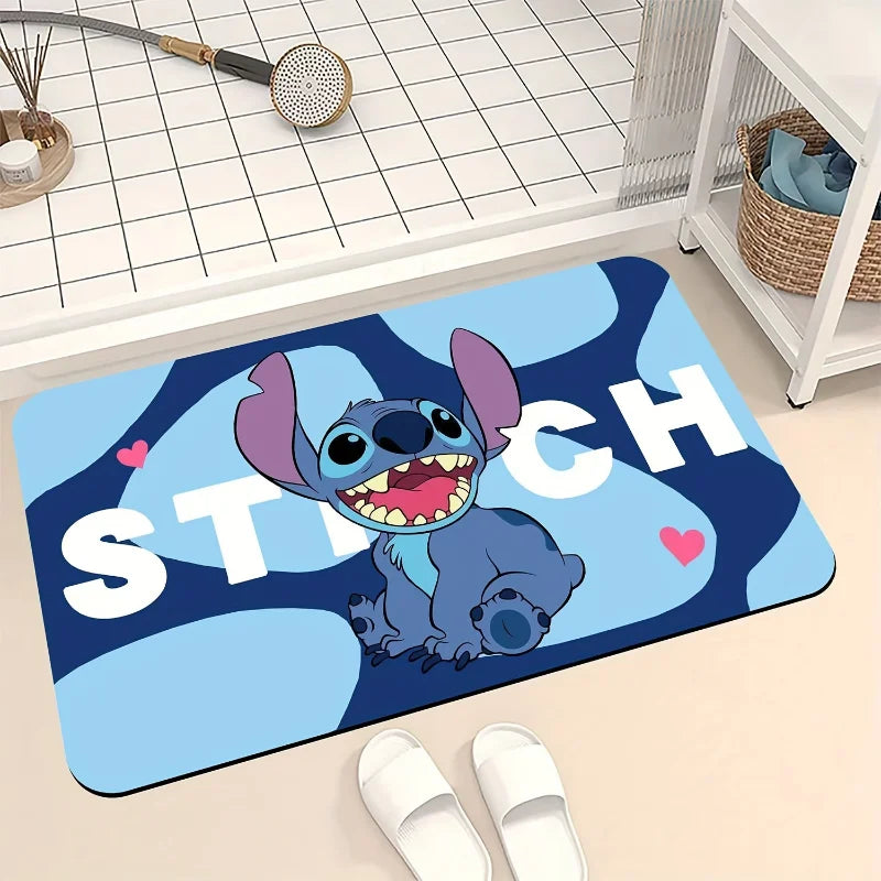 Navak Carpet Daily Picks Disney Cartoon Mickey Mouse Household Bath Absorbent Floor Mats Bedroom Kitchen Rugs Diatom Mud Carpet for Home Decor