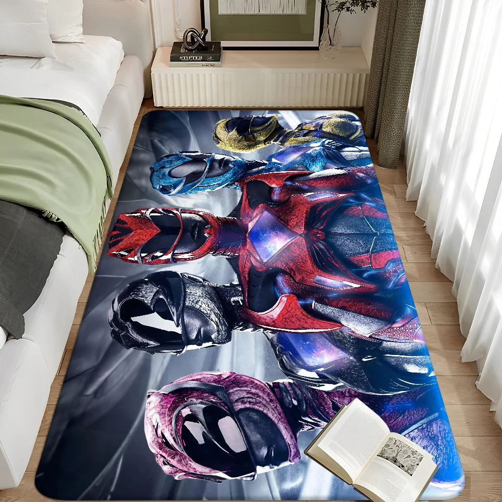Navak Carpet Mighty Morphin Power Rangers Floor Bathroom Mat Kids Room Bedroom Decoration Balcony Anti-Slip Doormat Living Room Welcome Rug