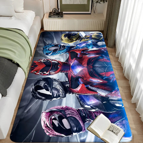 Navak Carpet Mighty Morphin Power Rangers Floor Bathroom Mat Kids Room Bedroom Decoration Balcony Anti-Slip Doormat Living Room Welcome Rug