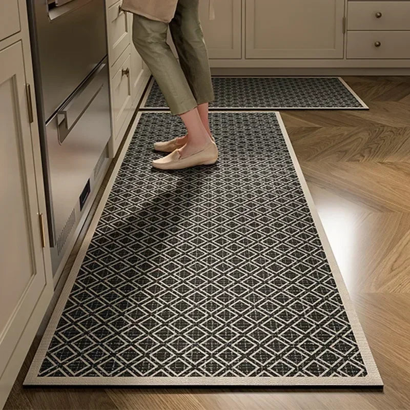 Navak Carpet Kitchen Floor Mat Absorbent Non-slip Carpet Diatom Mud Long Foot Mats Minimalist Style Home Decoration Rug for Bathroom 주방 카펫
