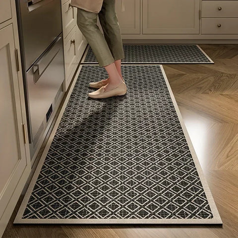 Navak Carpet Kitchen Floor Mat Absorbent Non-slip Carpet Diatom Mud Long Foot Mats Minimalist Style Home Decoration Rug for Bathroom 주방 카펫
