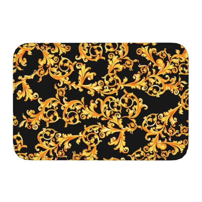 Navak Carpet Luxury Golden Lion European Floral Front Floor Door Entrance Mats Outdoor Bathroom Kitchen Doormat Living Room Carpet Rug