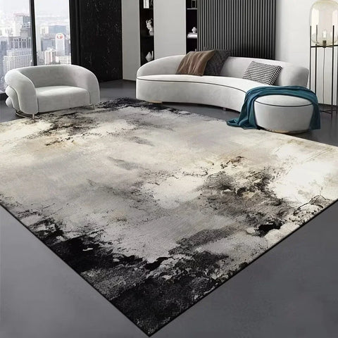 Navak Carpet Luxury Abstract Carpet for Living Room Coffee Tables Home Sofa Area Non-slip Resistant Dirt Rugs  Decor Bedroom Floor Mat