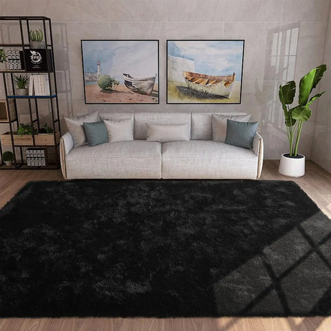 Navak Carpet Silk Wool Carpet Living Room Plush Rug Bed Room Floor Fluffy Mats Non-slip Home Decor Soft Velvet Carpet Kids Room Blankets