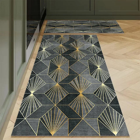 Navak Carpet Polyster Kitchen Carpet Mats for Floor Bedroom Living Room Area Rug Soft Washable Carpet Anti Slip Bathroom Entrance Doormat
