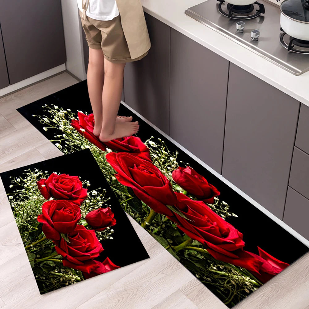Navak Carpet Kitchen Mat Carpet for Floor Home Entrance Doormat Bedroom Living Room Decor Bedside Rug Hallway Balcony Bathroom Anti-Slip Mat