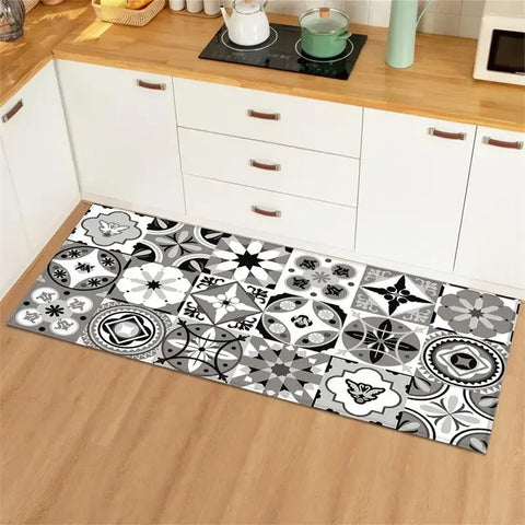 Navak CarpetCarpet for Kitchen Floor Mat Waterproof Oil-proof Rug Leather Non-slip Area Rugs Home Decor Alfombra Vinilicas Cocina שטיח למטבח