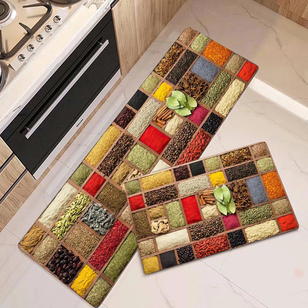 Navak Carpet Modern Kitchen Mat Home Entrance Doormat Hallway Bedroom Living Room Decoration Floor Carpet Balcony Bathroom Anti-Slip Long Rug