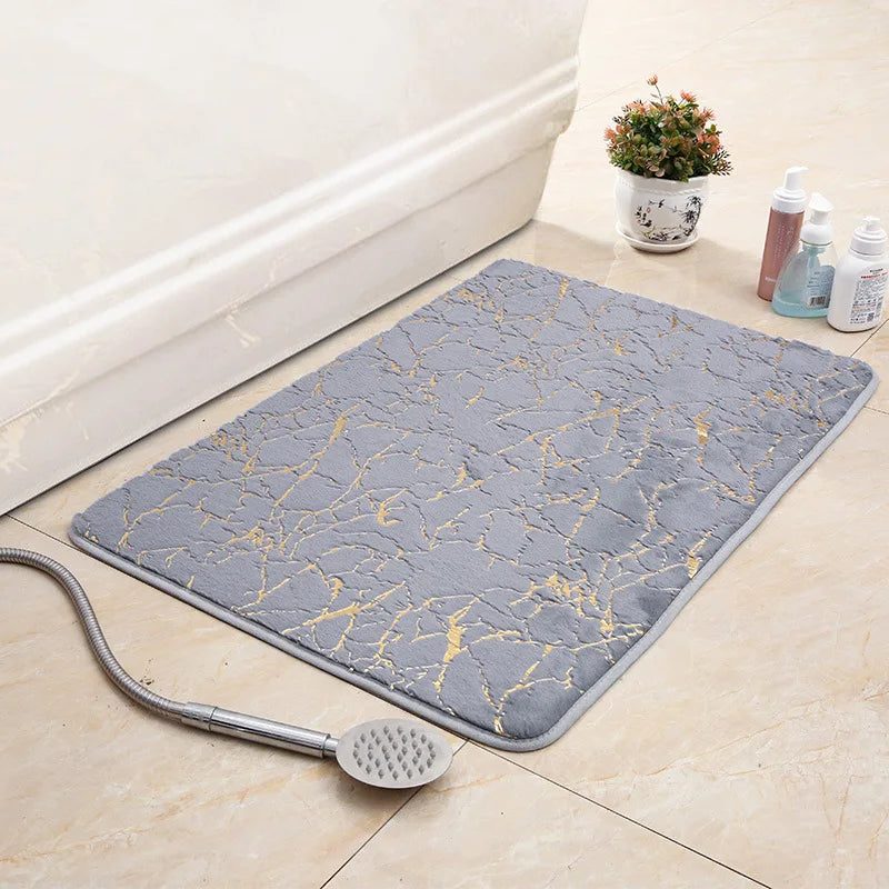 Navak Carpet Bath Mat Modern Living Room Area Small Rug Washable Bedroom doormat Bathroom Rectangle Non Slip Toilet Floor Faux Mat