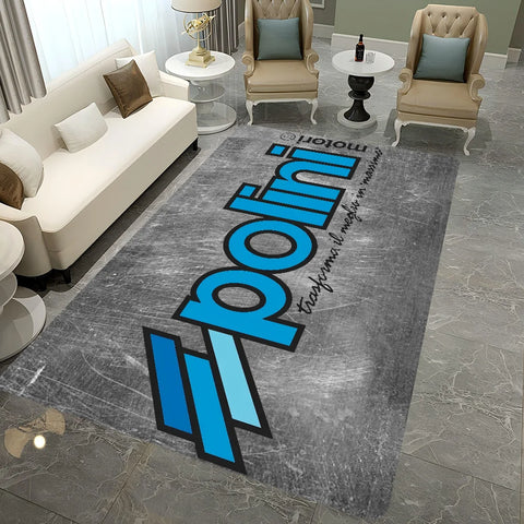 Navak Carpet P-Polini Italy Scooter Race Floor Mat Non-Slip Laundry Room Mat Laundry Decor Balcony Child Living Room Bedside Mats