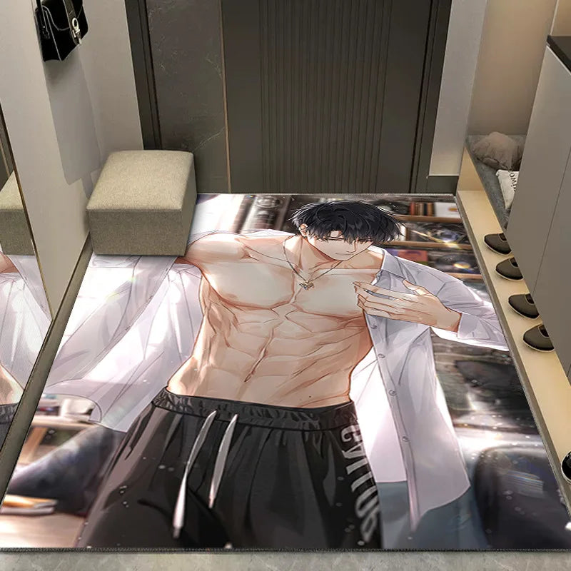 Navak Carpet Cartoon Anime Carpets for Living Room Bedroom Bedside Soft Area Rug Anti-slip Large Size Balcony Floor Mat Indoor Decoration