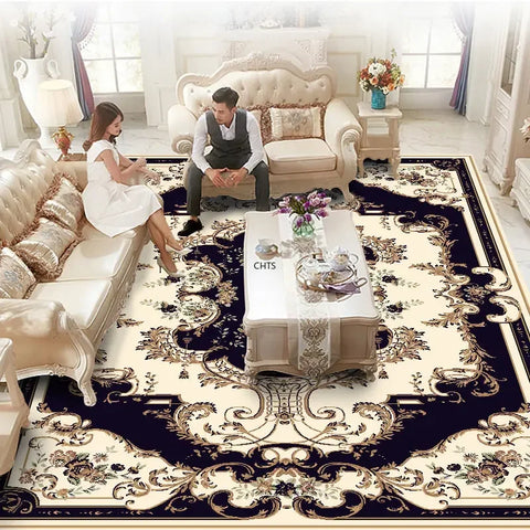 Navak Carpet European Luxury Living Room Carpet Bedroom Decoration Rugs Lounge Decor Tatami Rug Entrance Door Mat Large Size Soft Foldable