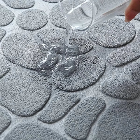 Navak Carpet 1pc Chic Cobblestone Design Kitchen Mat Soft Washable Anti-Skid Absorbent Home Decor Decor Rug