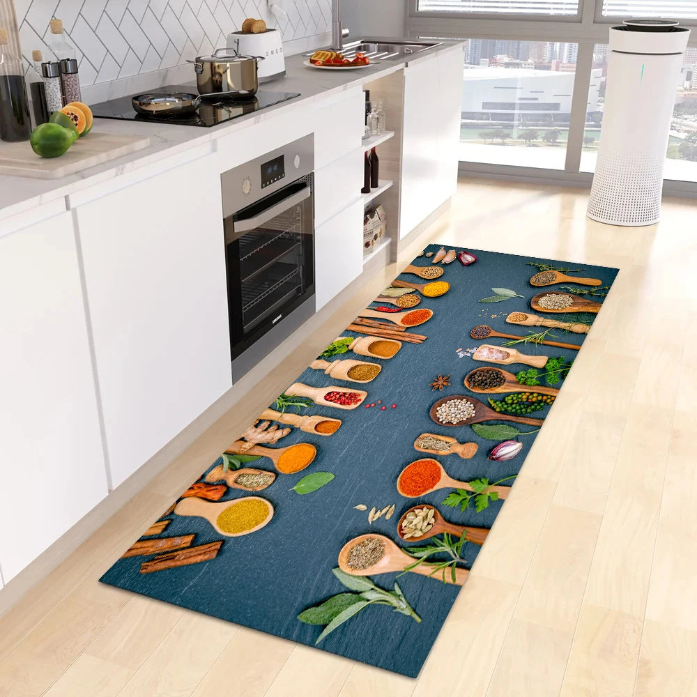 Navak Carpet Modern Kitchen Mat Home Entrance Doormat Hallway Bedroom Living Room Decoration Floor Carpet Balcony Bathroom Anti-Slip Long Rug