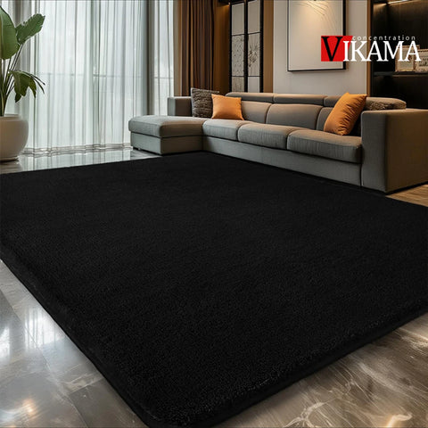 Navak Carpet Exclusive Picks black Area Plush for Bedroom, Living Room Fluffy Rug, Large Area Rug Shag Shaggy Carpet Soft Plush Furry Bedside Rug
