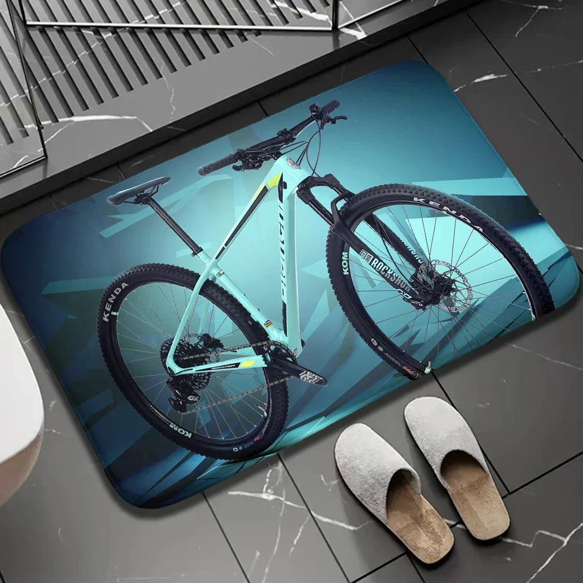 Navak Carpet 1Pc Bikers Indoor Outdoor Doormat Non Slip Bike Print Home Decor Carpet For Kitchen Bedroom Bath Foot Rugs Washabel Floor Mat