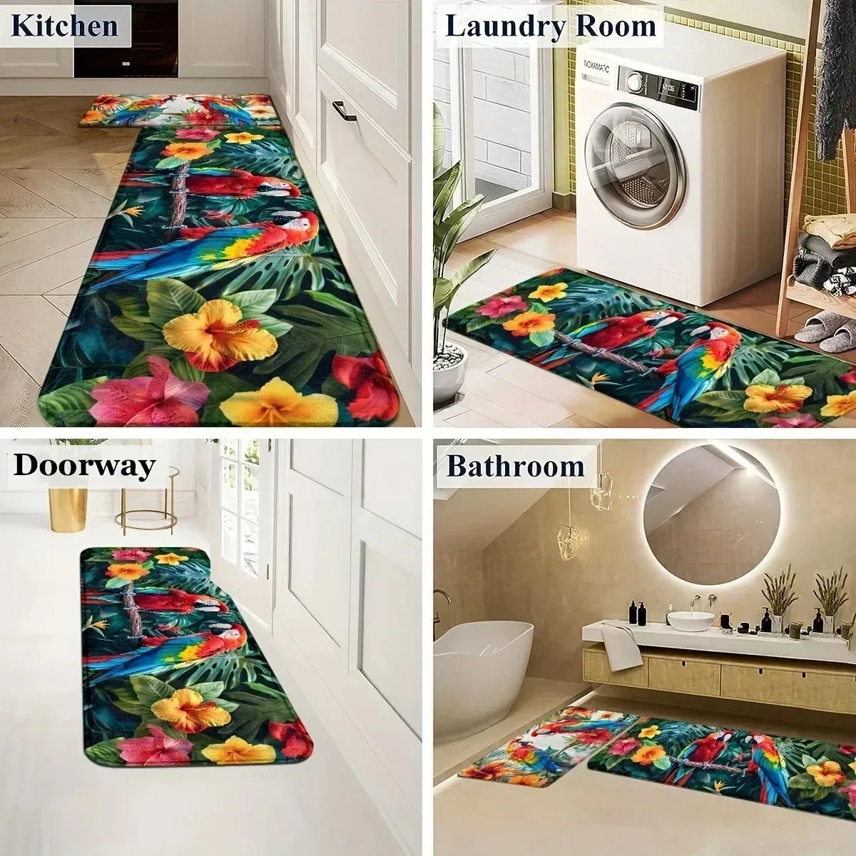 Navak Carpet 1PC Lemon Pattern Kitchen Rugs Non-Slip Door Mats Pop arts design Living room Rugs Bath Mat Carpet for Home Sink Laundry Decor