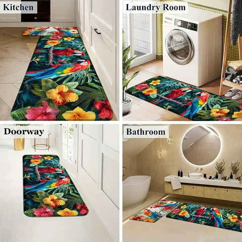 Navak Carpet 1PC Lemon Pattern Kitchen Rugs Non-Slip Door Mats Pop arts design Living room Rugs Bath Mat Carpet for Home Sink Laundry Decor