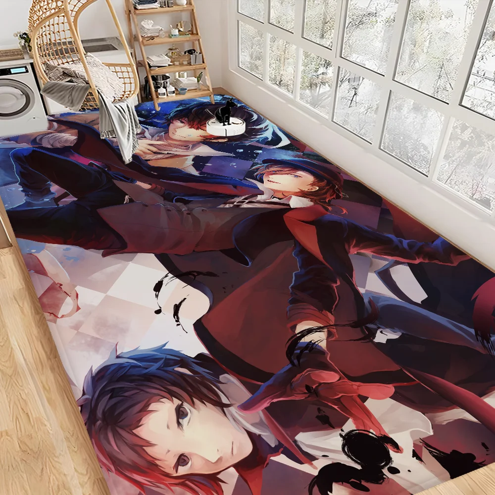 Navak Carpet Bungo Stray Dogs Room Mats Retro Multiple Choice Living Room Kitchen Rug Non-Slip Welcome Rug