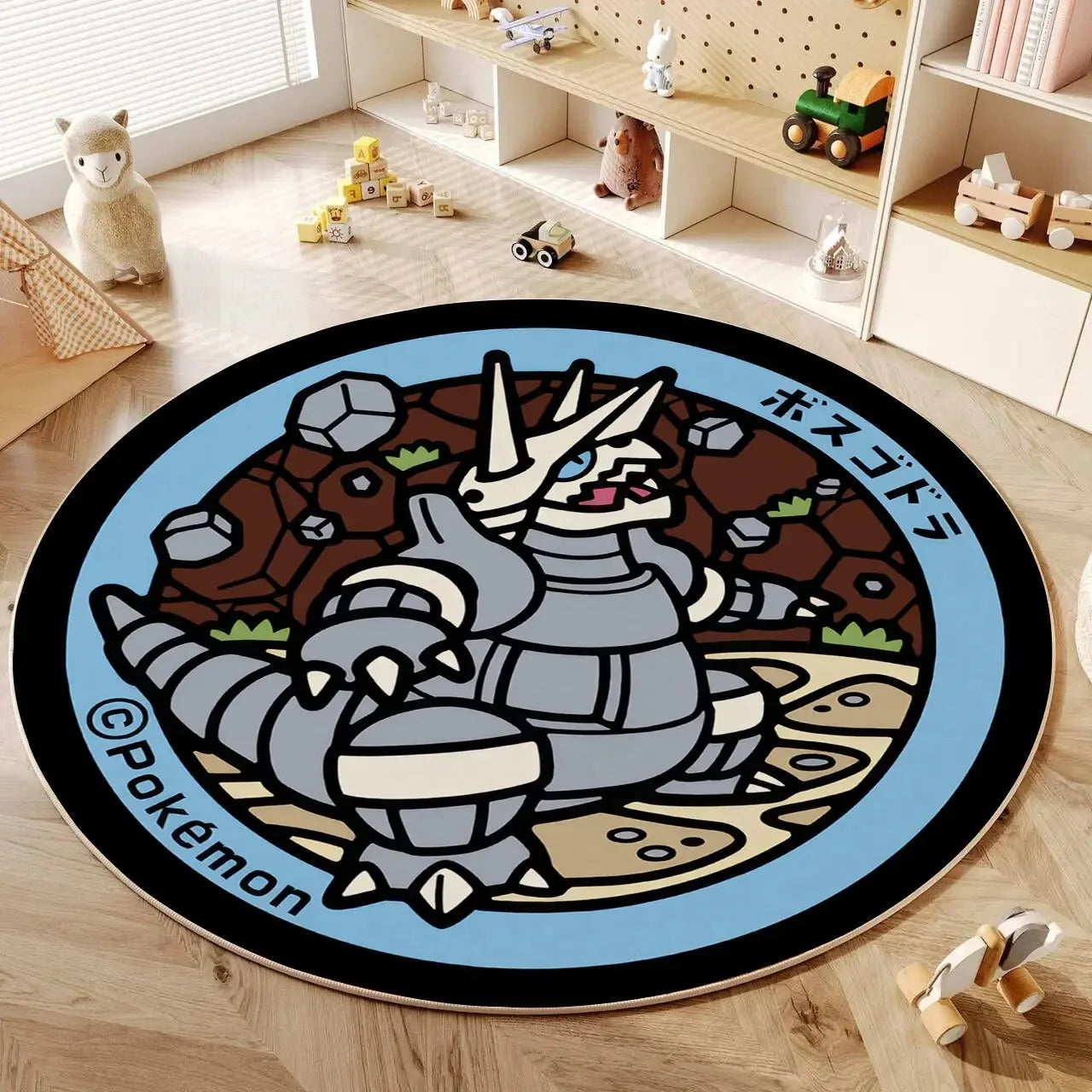 Navak Carpet Daily Picks Disney Anime Cartoon Pokemonzd Round Floor Mat Living Room Bedroom Rugs Cute Child Non-Slip Washable Carpet Home Decor
