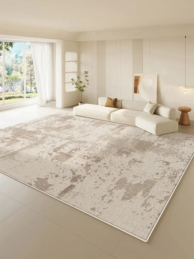 Navak Carpet Modern Beige Living Room Carpet Cream Abstract Decorative Rug Luxury Large Size Cloakroom Carpet Non-Slip Easy Care Bedroom Rugs