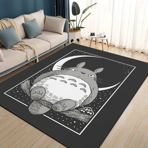 Navak Carpet 3D T-Totoros Cartoon Area Rug,Carpet Rug for Living Room Children's Bedroom Sofa Doormat Decor,kids Play Non-slip Floor Mat